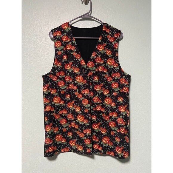 Handmade Pumpkin Vest - Picture 1 of 4